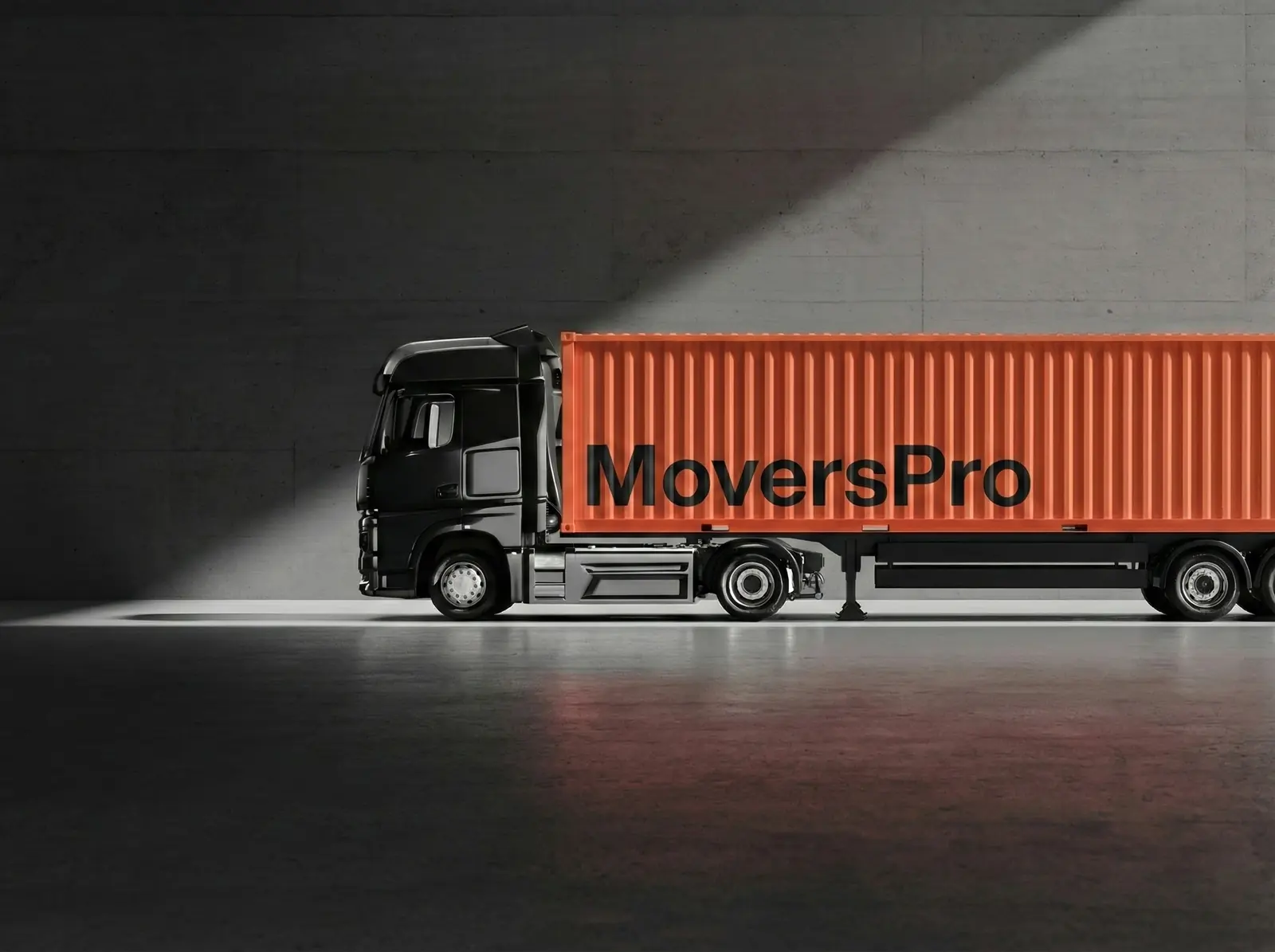 MoversPro branded freight truck